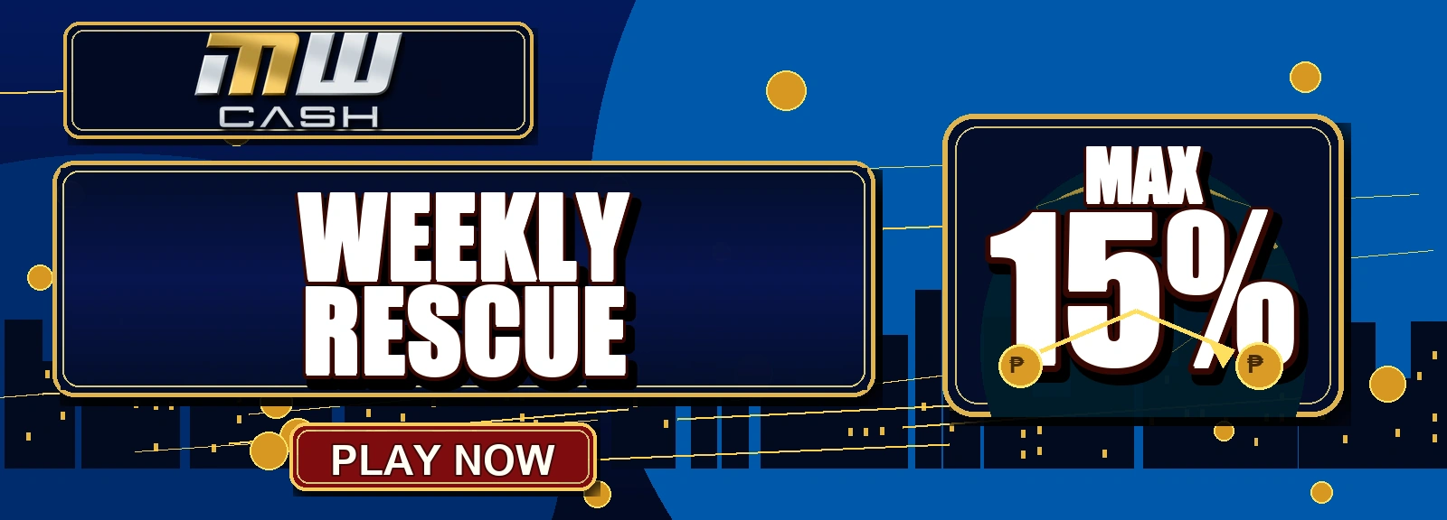 MWCASH Weekly Cashback Max 15% Bonus